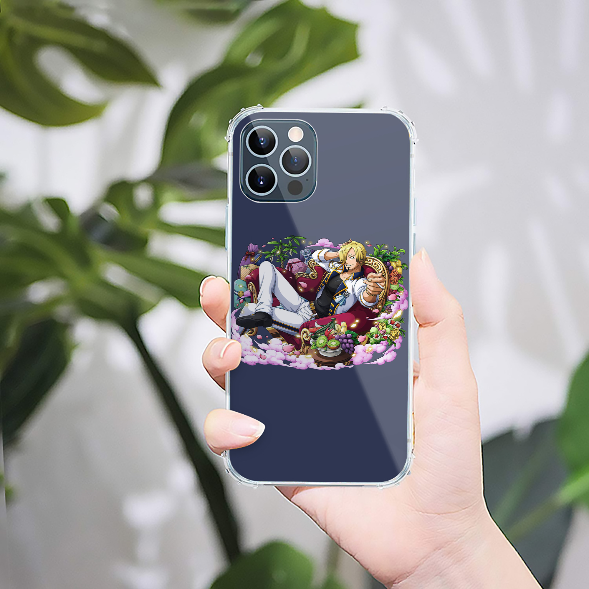 （画像用） ワンピース サンジ ONE PIECE Sanji 【iPhone 12シリーズ対応】透明スマホケース（クリアソフトケース）